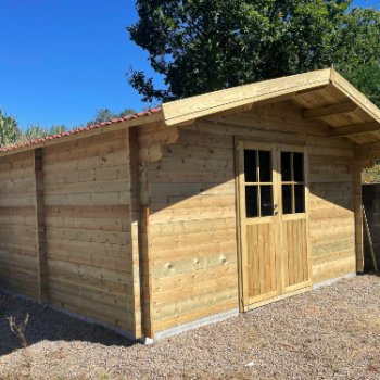 Abri de jardin en bois 2 pentes